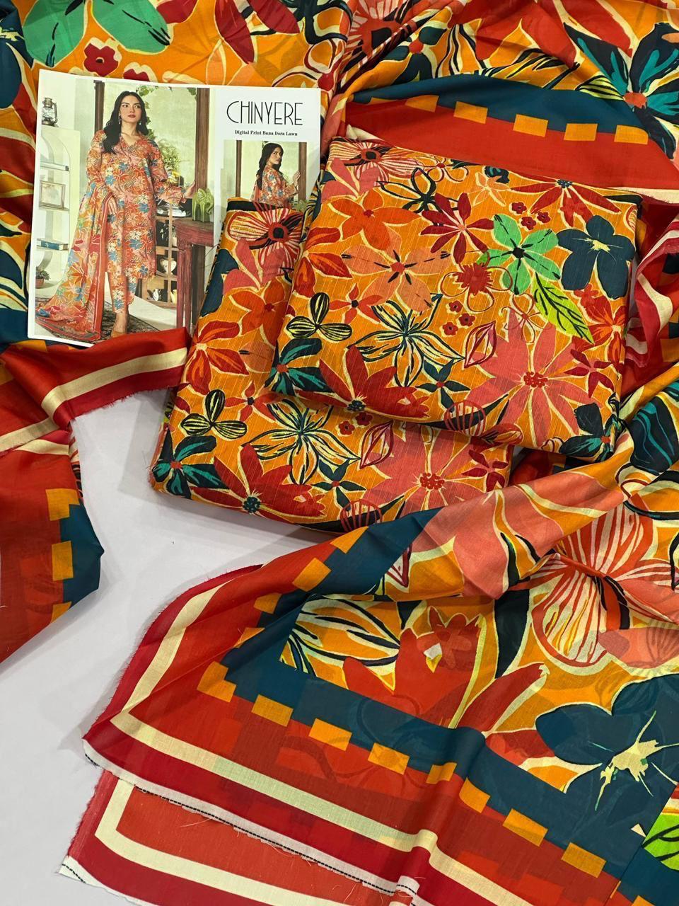 CHINYERE DORYA LAWN THREE PIECE