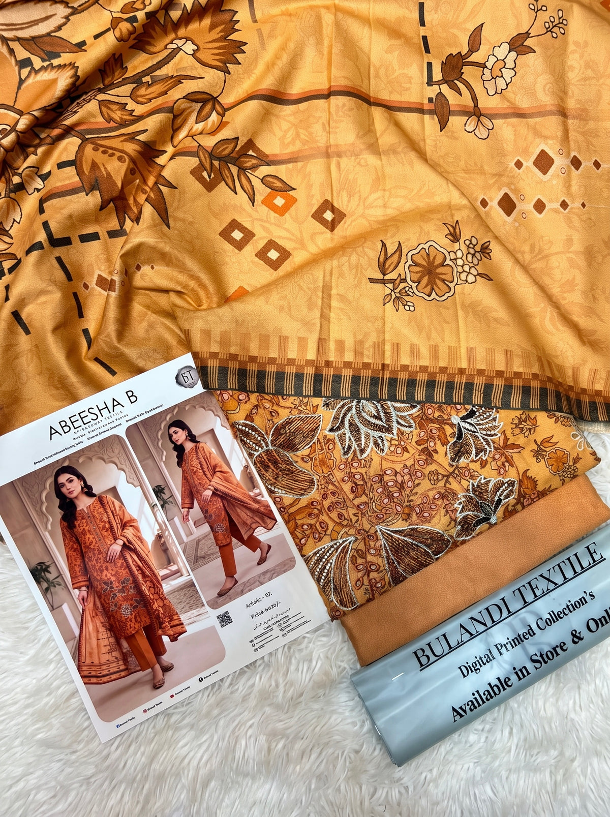 ABEESHA.B BY BULANDI EMBROIDERY 3-PIECE