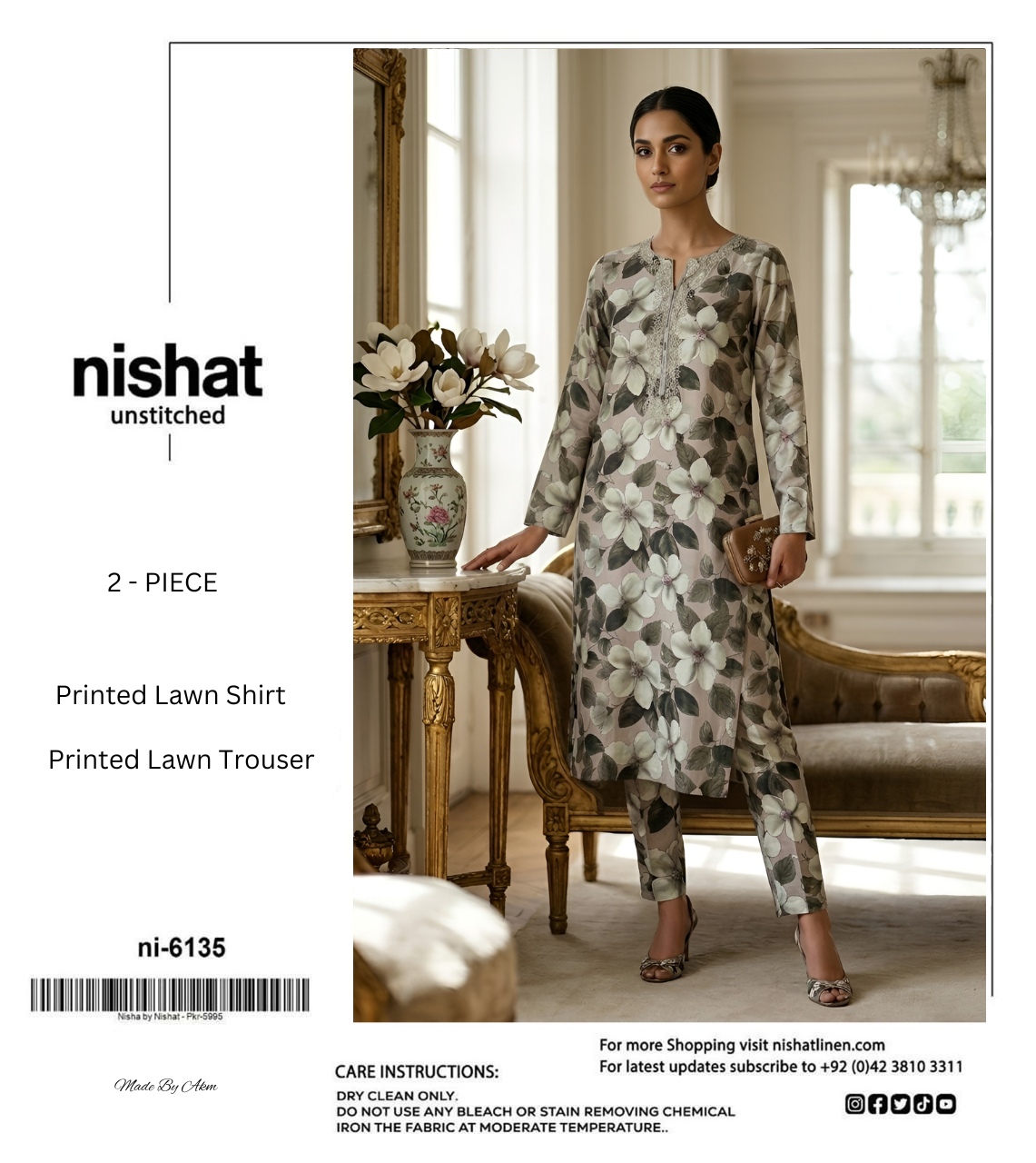 NISHAT LAWN TWO PIECE