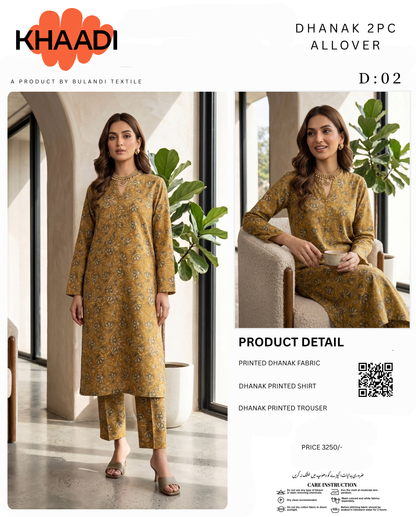 KHAADI DHANAK 2 PIECE