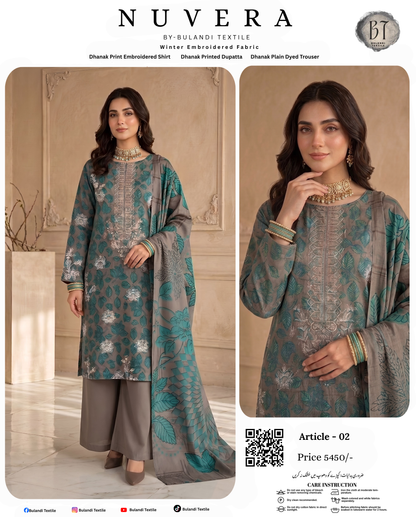 NUVERA BY BULANDI EMBROIDERY 3-PIECE