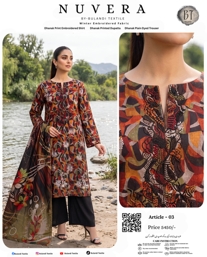 NUVERA BY BULANDI EMBROIDERY 3-PIECE