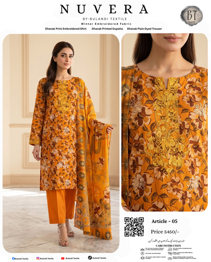 NUVERA BY BULANDI EMBROIDERY 3-PIECE