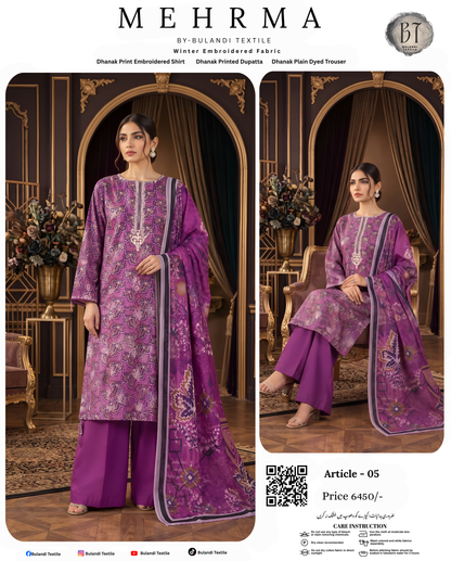 MEHRMA BY BULANDI EMBROIDERY 3-PIECE
