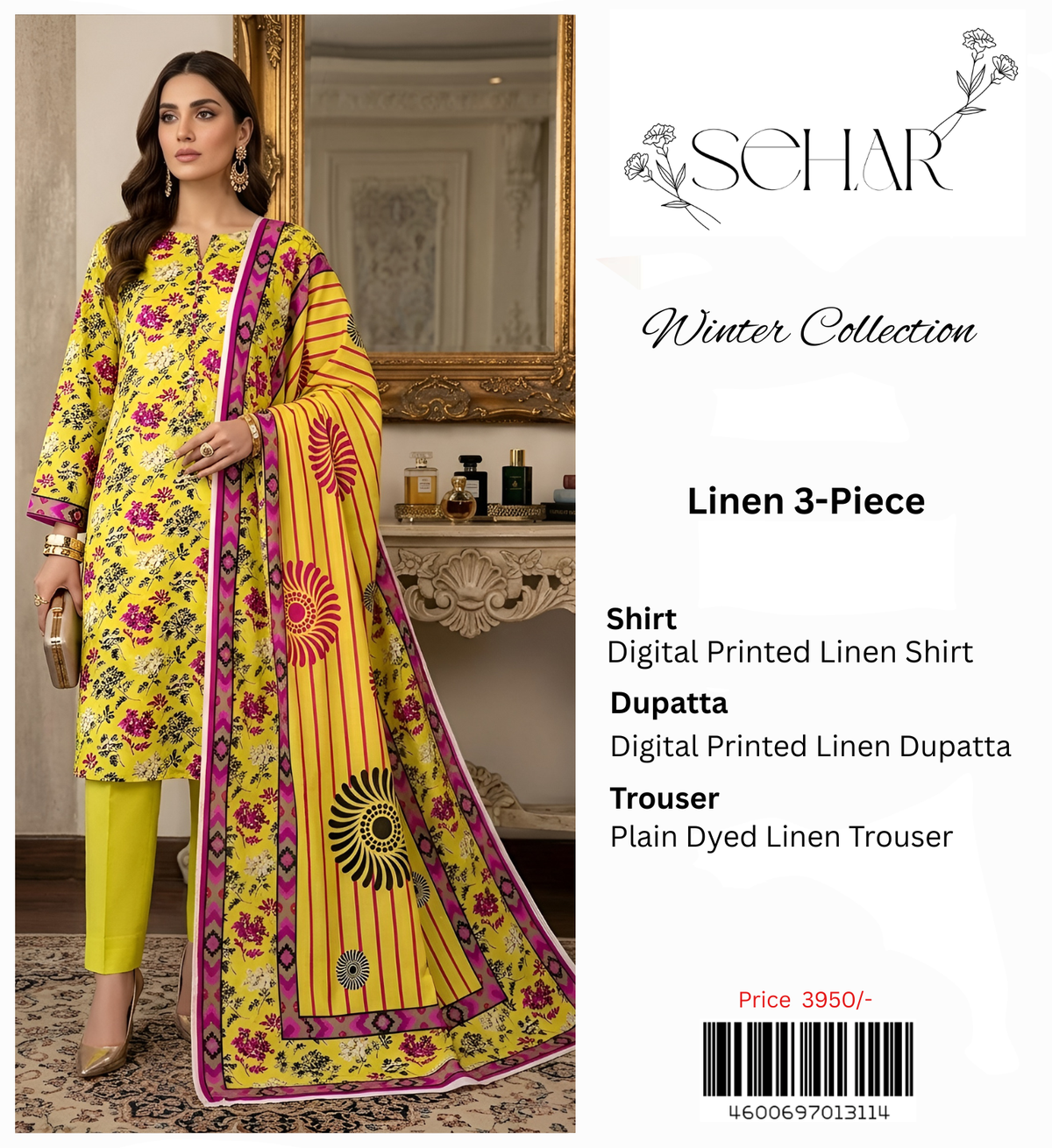 SEHAR LINEN 3-PIECE