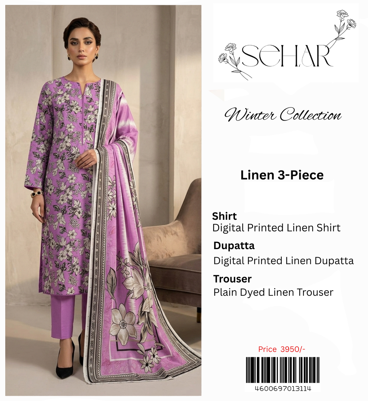 SEHAR LINEN 3-PIECE
