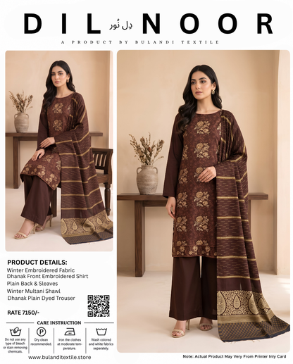 DILL NOOR BY BULANDI EMBROIDERY 3-PIECE