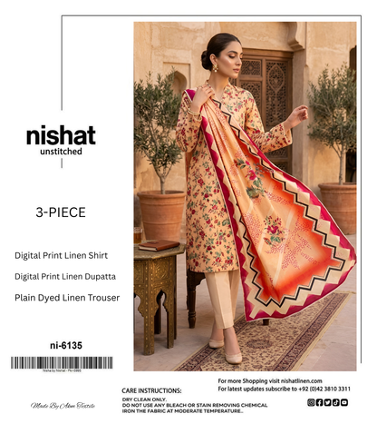 NISHAT LINEN THREE PIECE