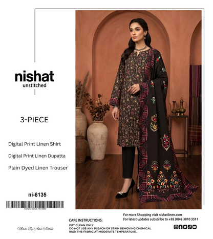 NISHAT LINEN THREE PIECE