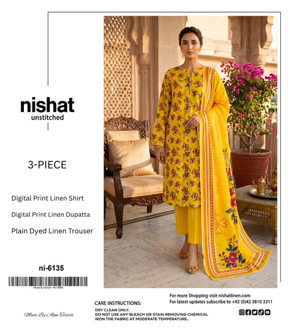 NISHAT LINEN THREE PIECE