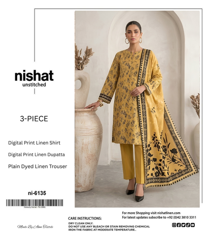 NISHAT LINEN THREE PIECE