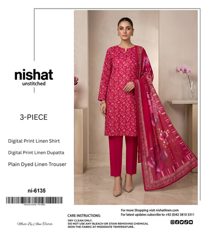 NISHAT LINEN THREE PIECE