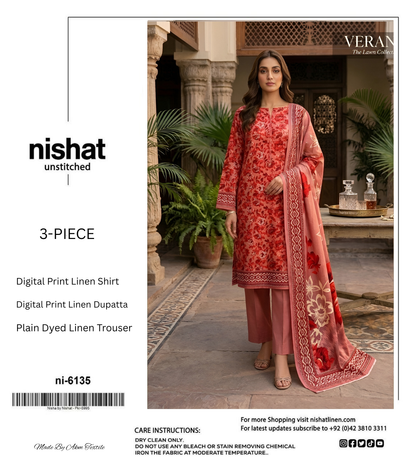 NISHAT LINEN THREE PIECE