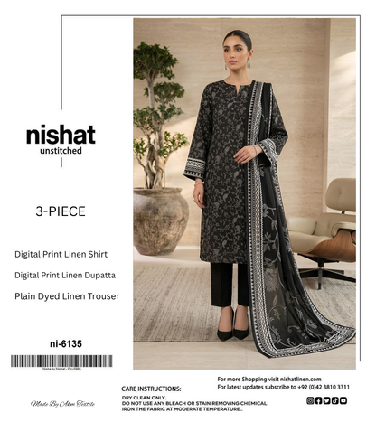 NISHAT LINEN THREE PIECE