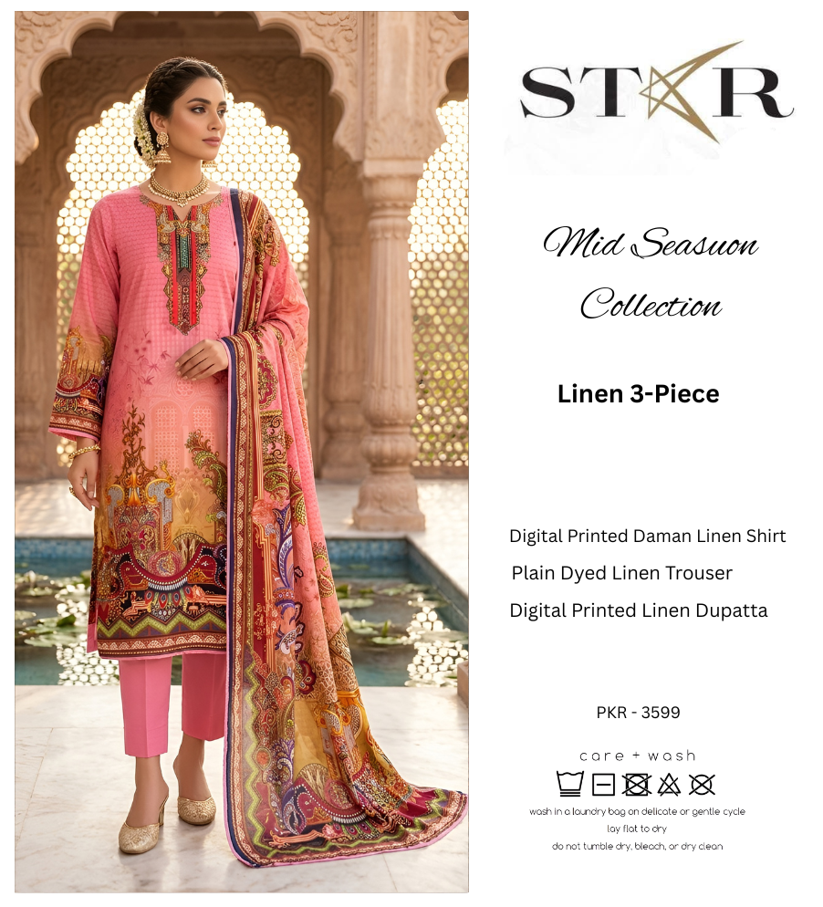 STAR LINEN THREE PIECE