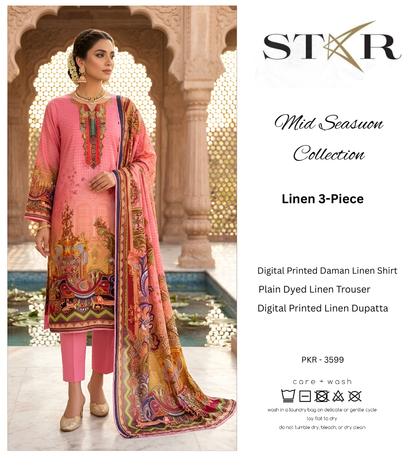 STAR LINEN THREE PIECE