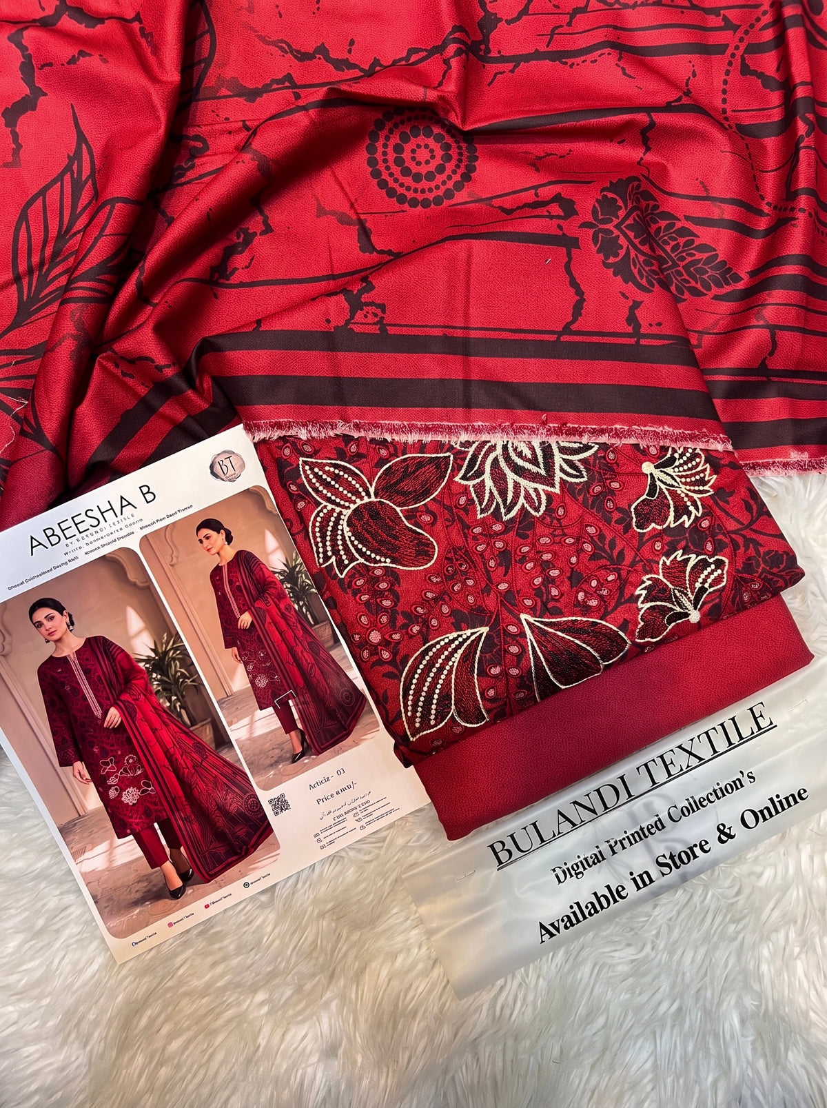 ABEESHA.B BY BULANDI EMBROIDERY 3-PIECE