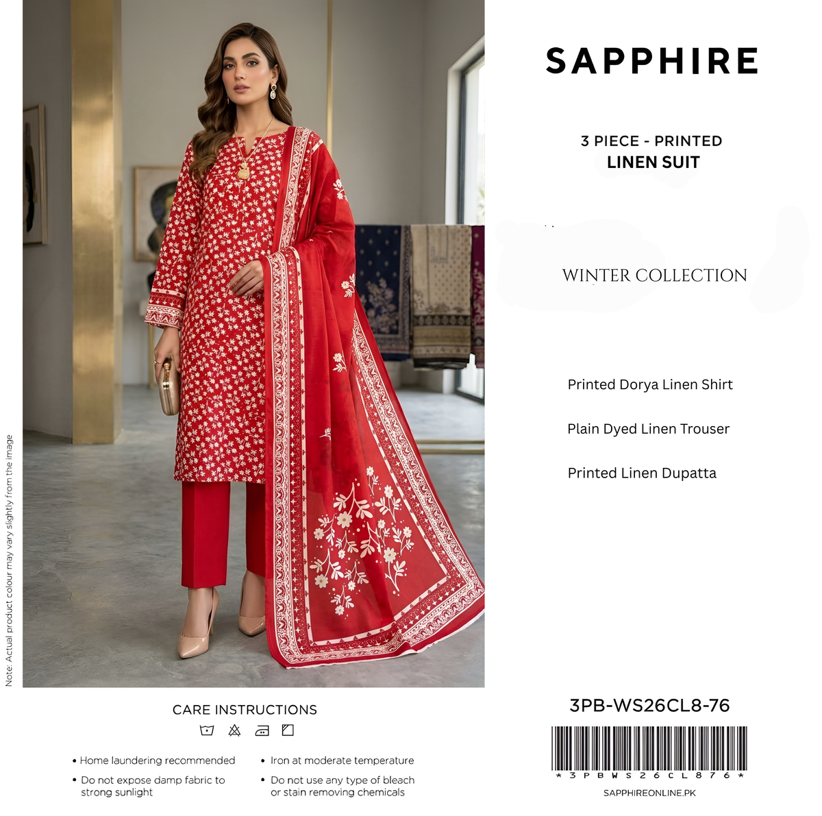 SAPPHIRE DORYA LINEN 3-PIECE