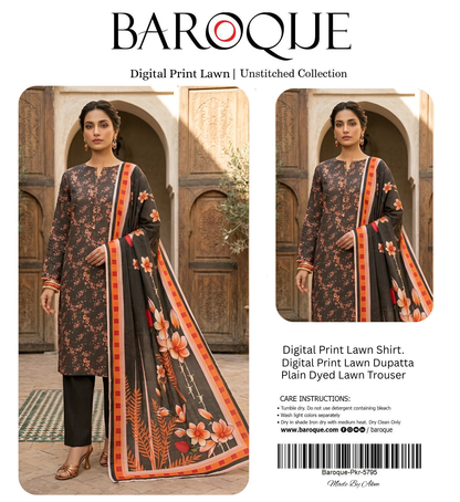 BAROQUE LAWN THREE PIECE
