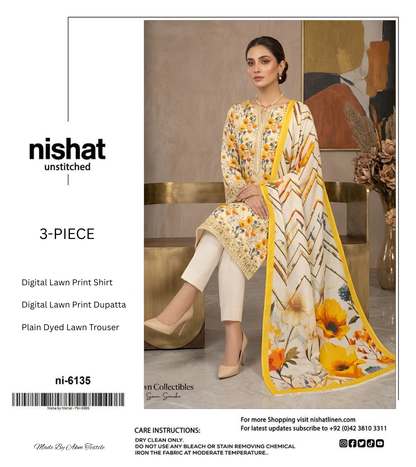 NISHAT LAWN THREE PIECE