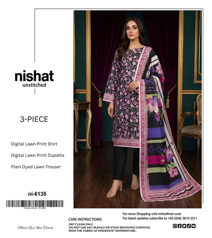 NISHAT LAWN THREE PIECE