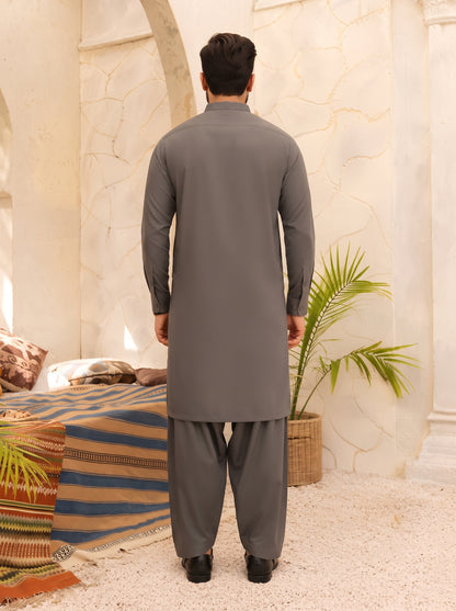 CHARCOAL GREY WASHING WEAR UNSTITCHED