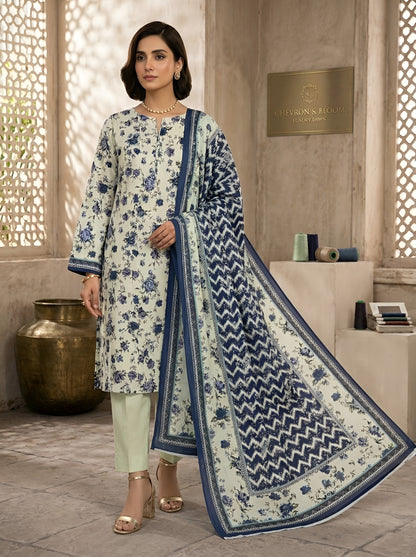 BAROQUE LAWN THREE PIECE