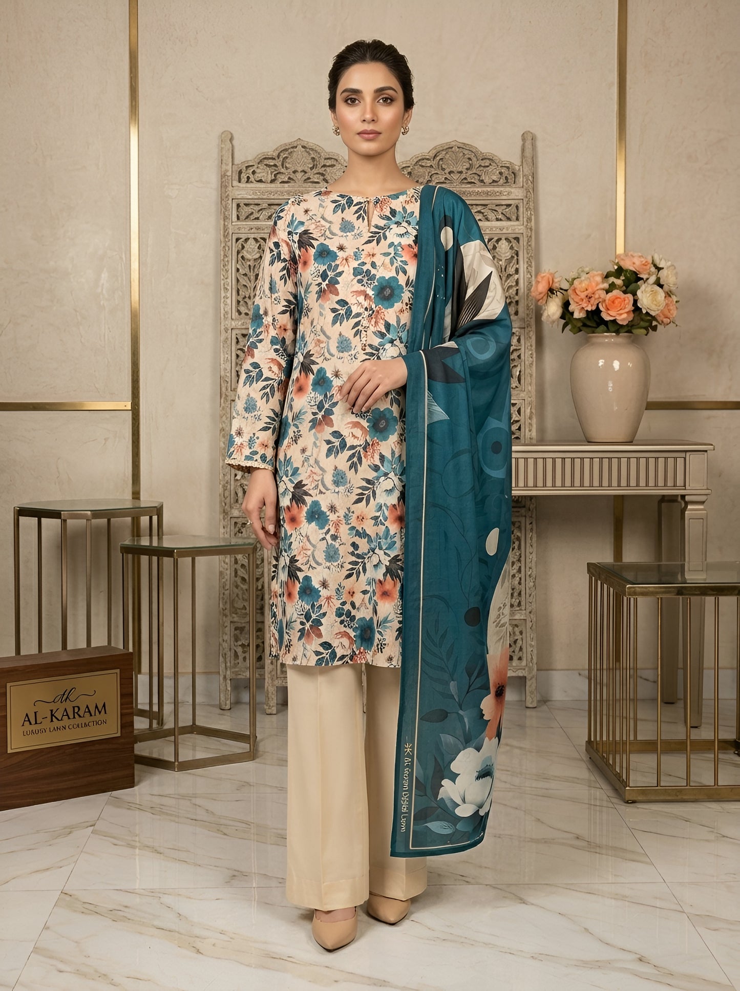BAROQUE LAWN THREE PIECE
