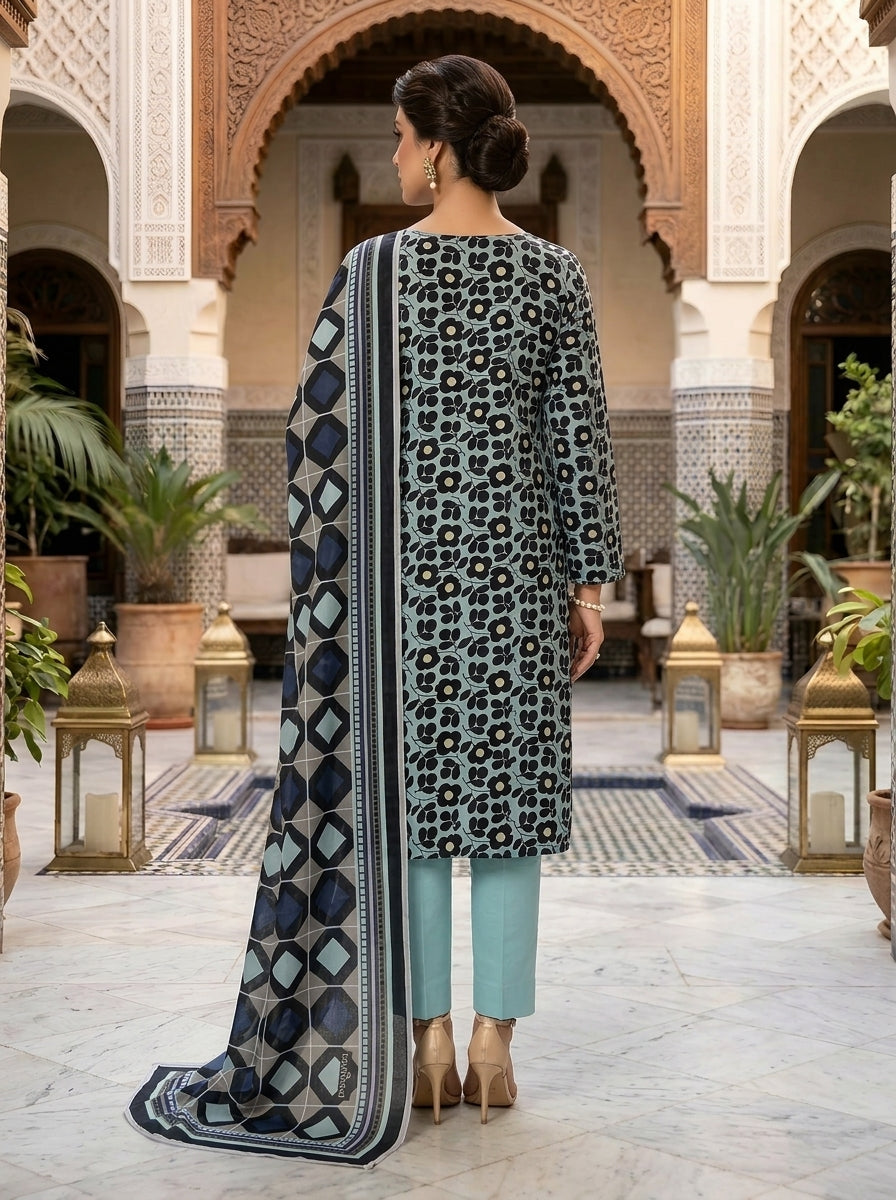 KHAADI LAWN THREE PIECE
