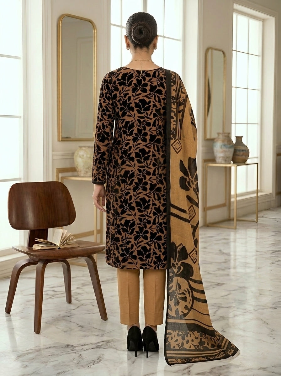 KHAADI LAWN THREE PIECE