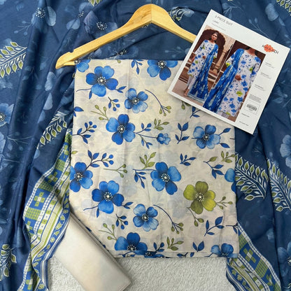 KHAADI LAWN THREE PIECE