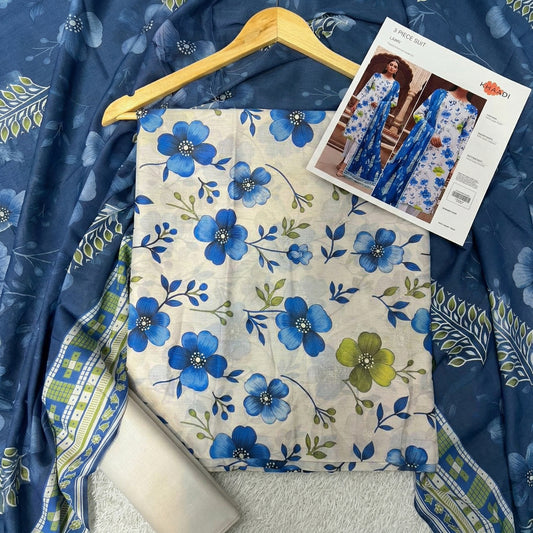 KHAADI LAWN THREE PIECE