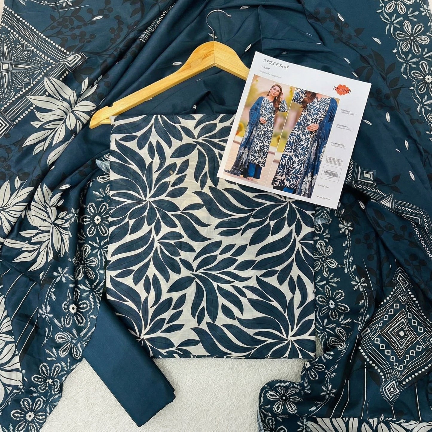 KHAADI LAWN THREE PIECE