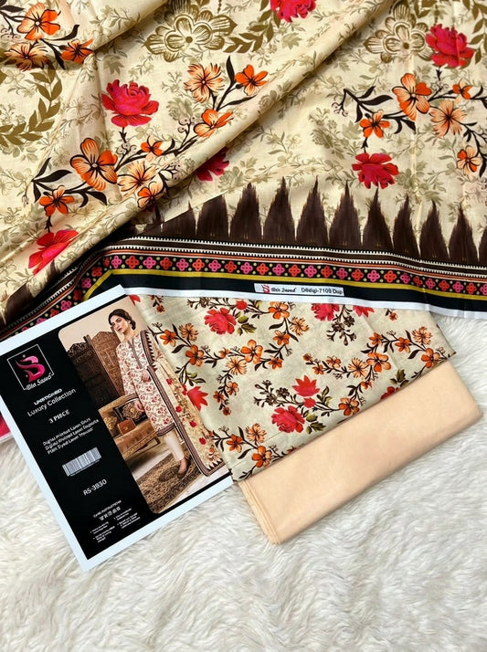 BIN SAEED LAWN THREE PIECE