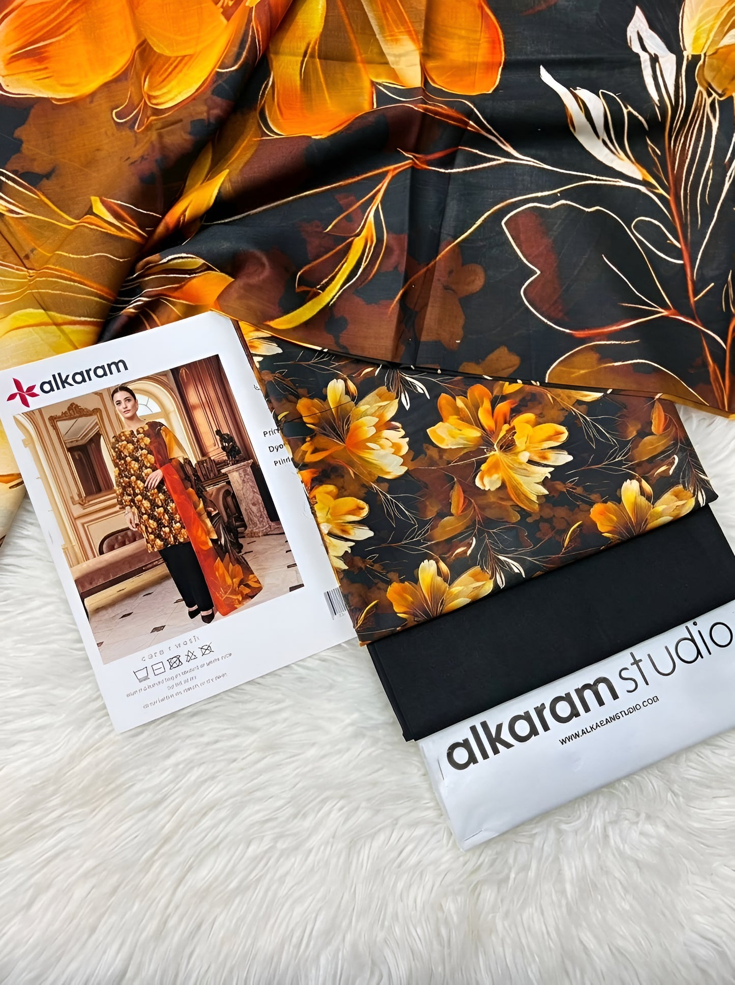 AL KARAM LAWN THREE PIECE