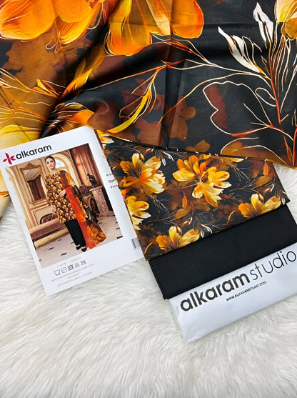 AL KARAM LAWN THREE PIECE
