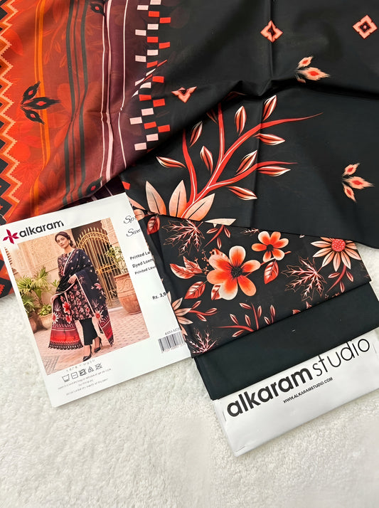 AL KARAM LAWN THREE PIECE