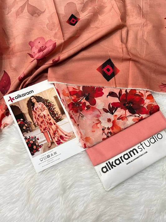 AL KARAM LAWN THREE PIECE