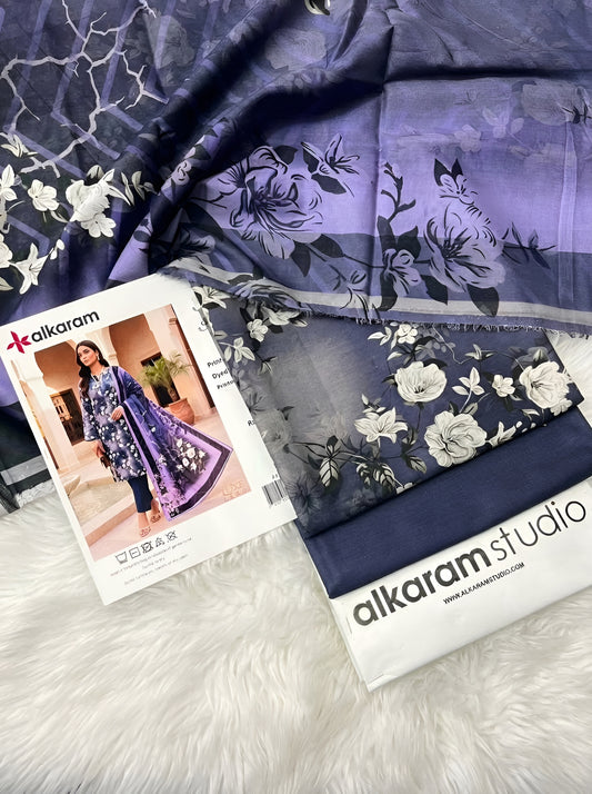 AL KARAM LAWN THREE PIECE