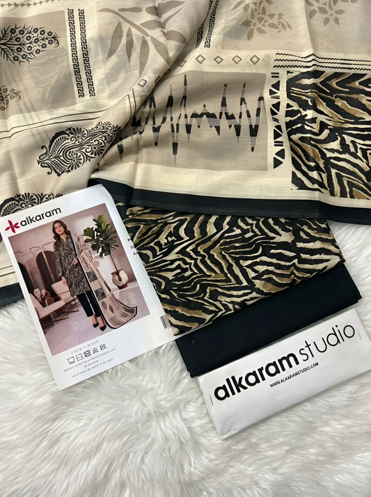AL KARAM LAWN THREE PIECE