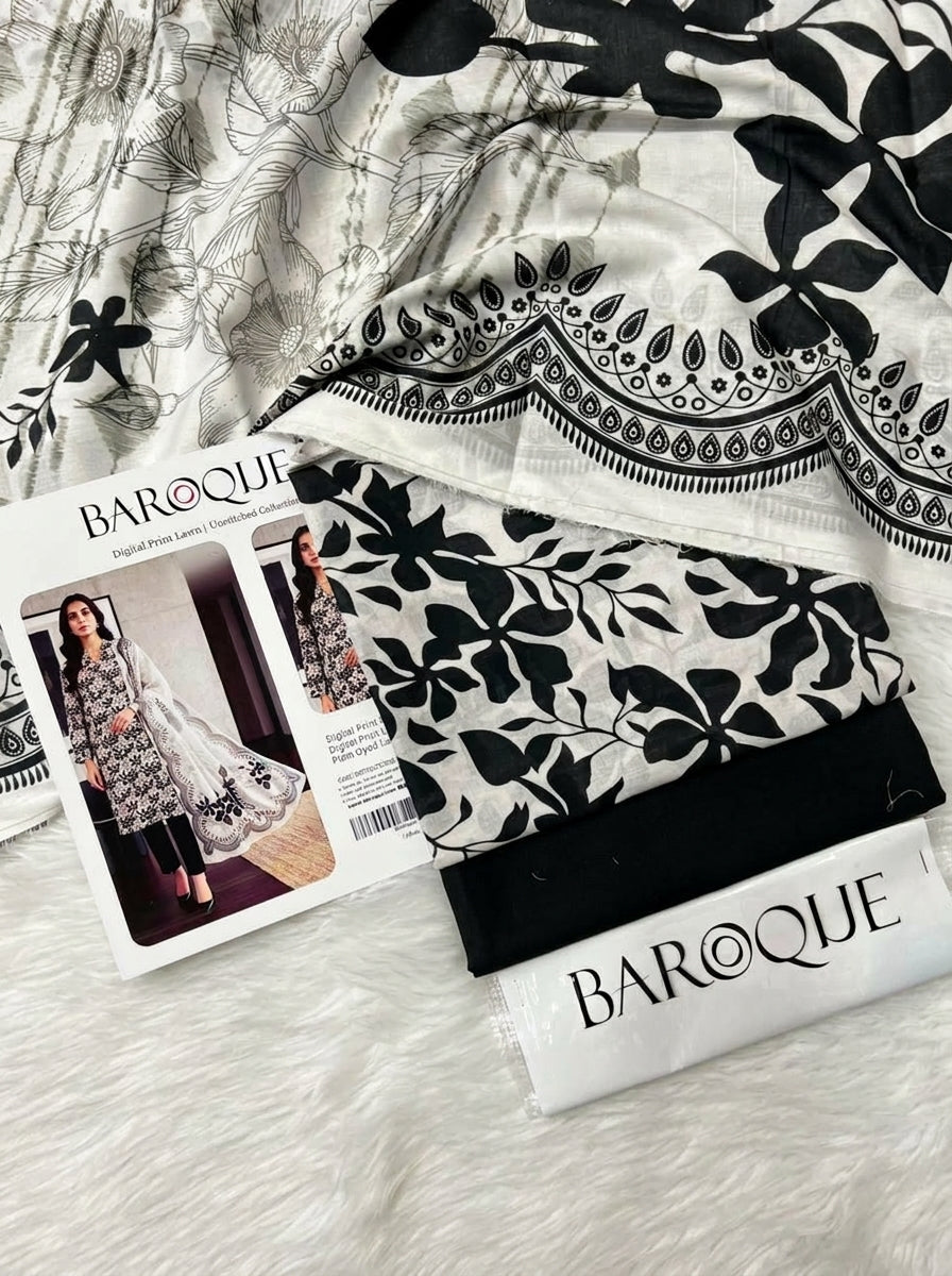 BAROQUE LAWN THREE PIECE
