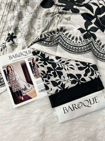 BAROQUE LAWN THREE PIECE