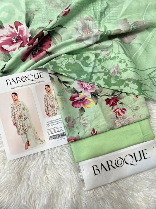 BAROQUE LAWN THREE PIECE