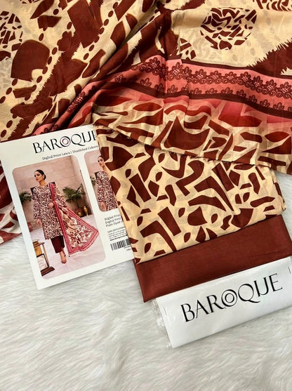 BAROQUE LAWN THREE PIECE