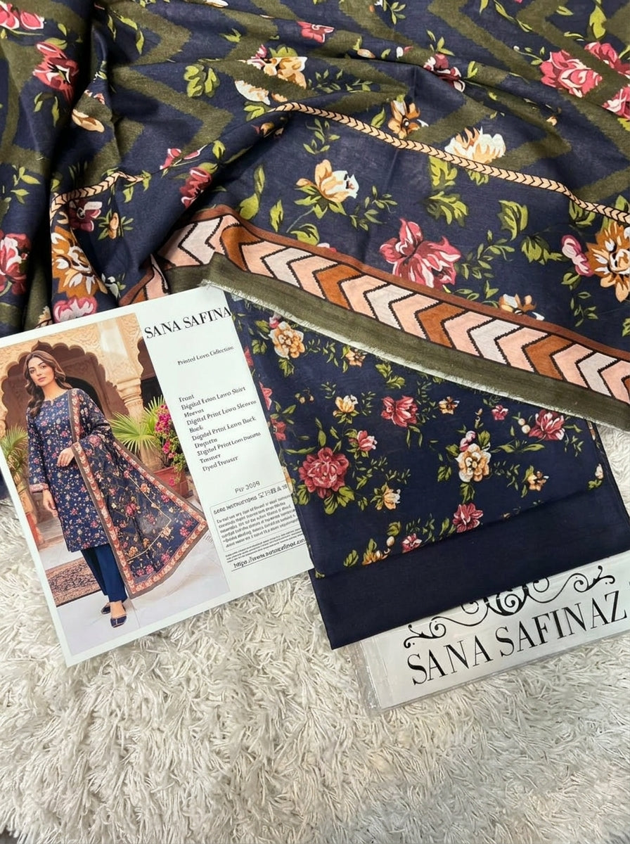 SANA SAFINA LAWN THREE PIECE