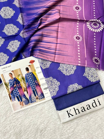 KHAADI LAWN THREE PIECE