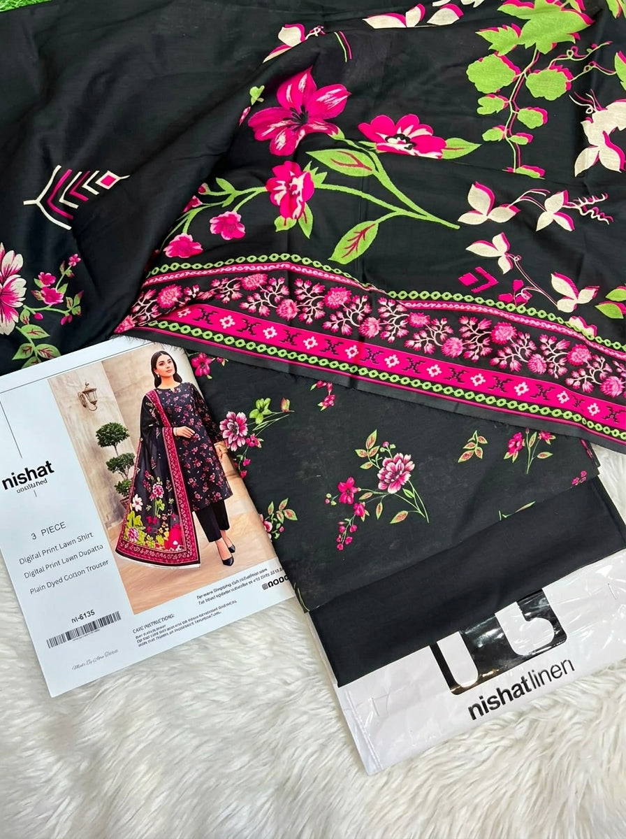 NISHAT LAWN THREE PIECE