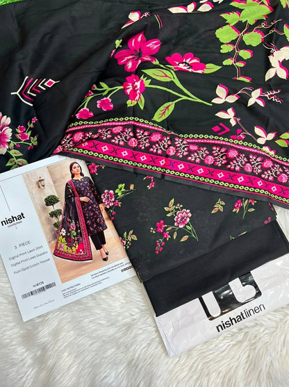 NISHAT LAWN THREE PIECE