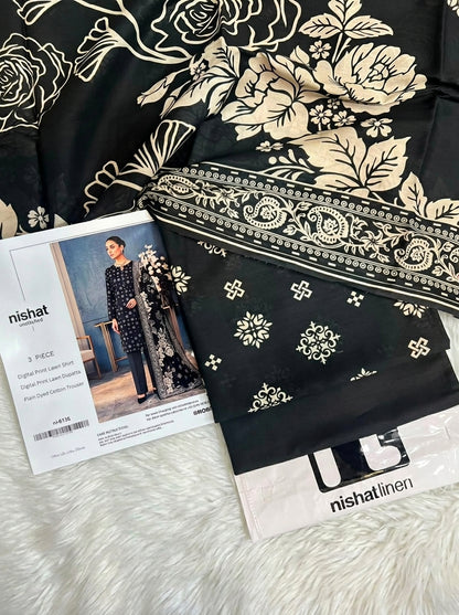 NISHAT LAWN THREE PIECE