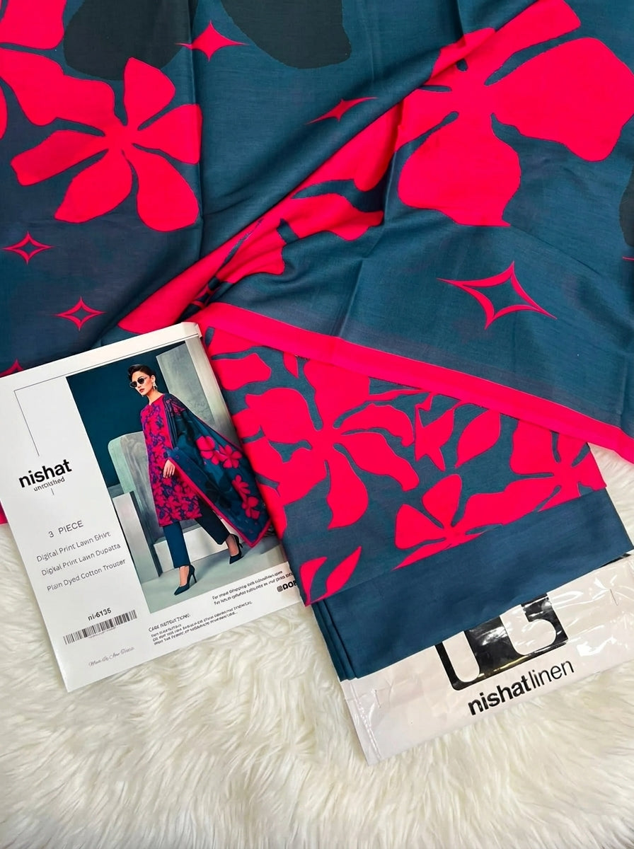 NISHAT LAWN THREE PIECE